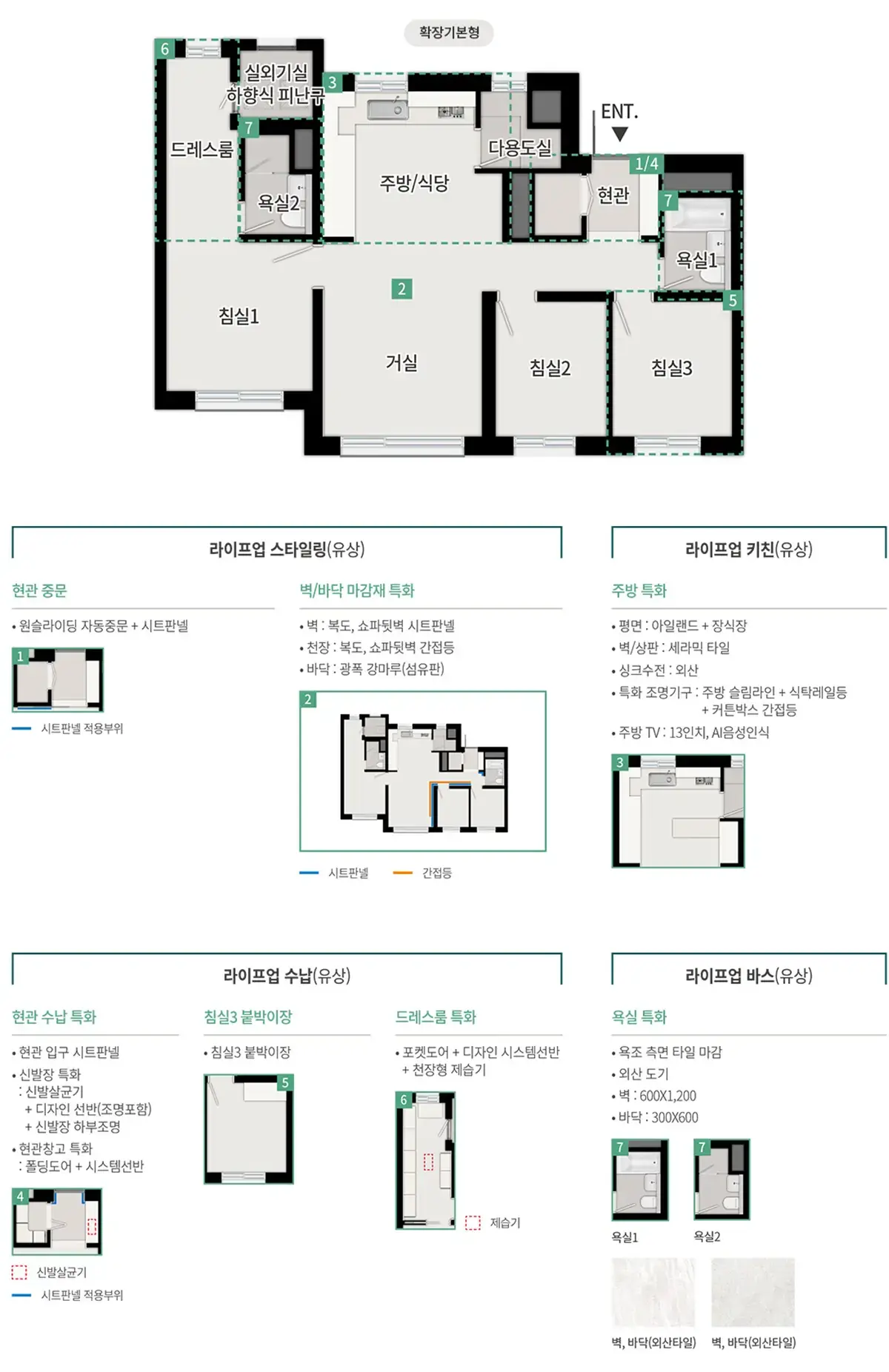 59a타입의 옵션품목