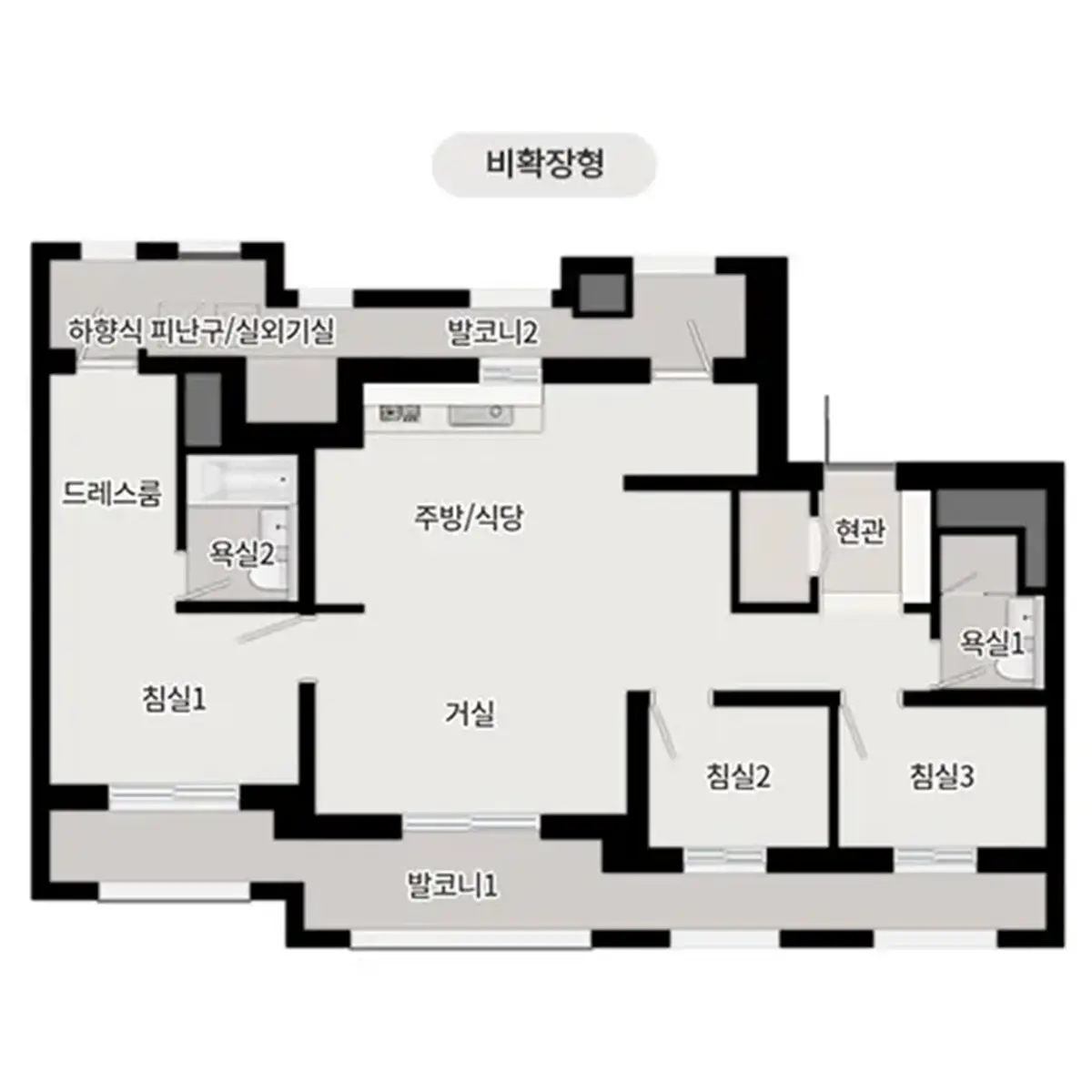 평택 브레인시티 푸르지오 84타입